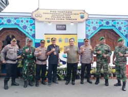 Forkopimda Tinjau Pos Pengamanan Lebaran, Dandim Blora Beri Semangat Petugas
