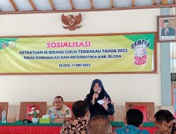 KPPBC Kudus dan Dinkominfo Blora Gelar Sosialisasi Ketentuan Bidang Cukai Tembakau