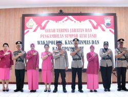 Pimpin Upacara Sertijab Wakapolres Blora, Kapolres : Mutasi Jabatan di Tubuh Polri Adalah Hal Biasa
