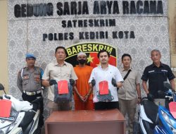 Gerak Cepat, Dua Tersangka Curanmor Berhasil Diamankan Polres Kediri Kota di 2 TKP