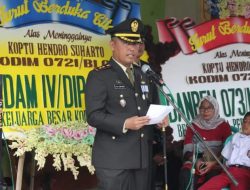 Dandim 0721/Blora Pimpin Upacara Pemakaman Militer