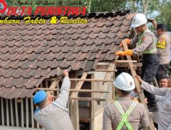 Jelang HUT Bhayangkara ke-77, Program Bedah 3 Rumah dan 1 Masjid Polresta Malang Kota Hampir Rampung
