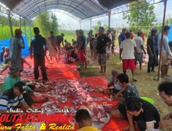 Kompak, Warga Desa Geneng Jepon, Sembelih Korban dan Dibagi Rata di Hari Raya Idul Adha 1444 H