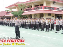 Jelang Pilkades Serentak di Kabupaten Blora, Polres Blora Gelar Apel Pergeseran Pasukan