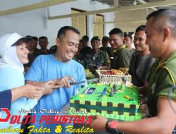 Perwira dan Persit KCK Cabang XLII Dim 0721 Blora Berikan Surprise Kepada Dandim