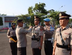 Kapolres Pimpin Upacara Sertijab Kasat Intelkam Polres Tuban