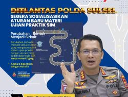 Ditlantas Polda Sulsel dan Jajaran Siap Laksanakan Perubahan Materi Ujian SIM C