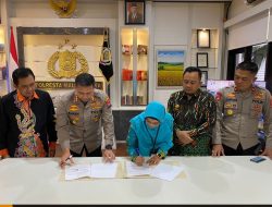 Tanda Tangani MOU, Polres Malang Kota Siap Hadirkan Pemilu Damai 2024