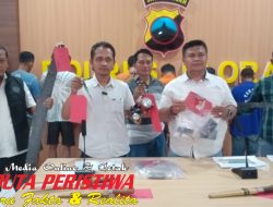Ancam Petugas Saat Curi Kayu Sonokeling, Dua Puluh Pria Diamankan Polres Blora