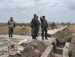 Kasdim 0721/Blora Tinjau Sasaran Fisik TMMD Sengkuyung III Desa Sambonganyar Ngawen