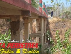 Jembatan Baru di Dusun Jintel Tengah Desa Kasiman Rusak Parah, Diduga Ada Pengurangan Material