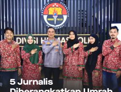 Peringati HUT ke-72 Humas Polri, 5 Jurnalis Diberangkatkan Umroh ke Tanah Suci
