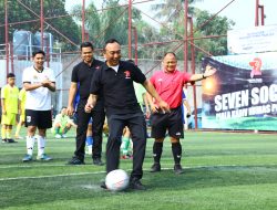 Perkuat Sinergitas, Polri dan Jurnalis Gelar Seven Soccer