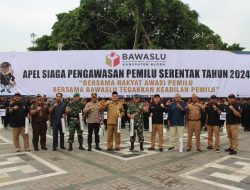 Dandim 0721/Blora Hadiri Apel Siaga Pengawasan Pemilu Serentak Tahun 2024