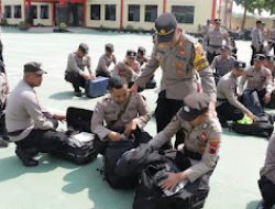 Kirim Personilnya Untuk Pengamanan Piala Dunia U – 17 di Solo, Kapolres Blora Berpesan Agar Anggota Tetap Semangat