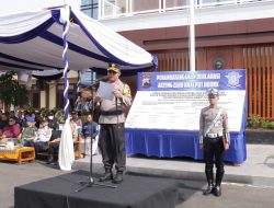 Bersama Forkopimda dan Elemen Masyarakat, Polres Blora Gelar Apel Deklarasi Jateng Zero Knalpot Brong