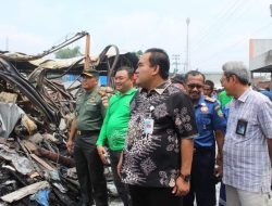 Bersama Bupati, Dandim 0721/Blora Tinjau Pasar Ngawen Pasca Kebakaran
