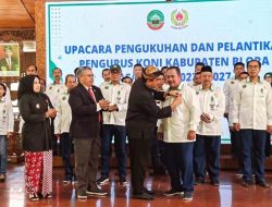 Dihadiri Bupati, Pengurus KONI Blora 2023-2027 Dilantik