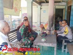 Sinergitas TNI-Polri, Bhabinkamtibmas Polsek Purwosari Dan Babinsa Sambang di Desa Binaan