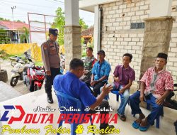 Sapa Masyarakat di Desa Tambakromo, Kapolsek Malo Berikan Himbauan Kamtibmas