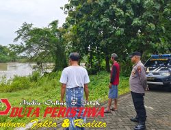 Polsek Malo Pantau Situasi Perkembangan Air Bengawan Solo