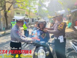Bersinergi Bersama Dinas Perhubungan dan Samsat, Polres Blora Sosialisasi Operasi Keselamatan di Kaliwangan