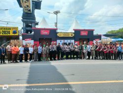 Tim Ditlantas Polda Jateng Cek Pos Perbatasan Ketapang Cepu
