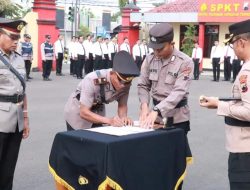 Kapolres Blora Pimpin Sertijab Kasat Intelkam dan Kapolsek Bogorejo