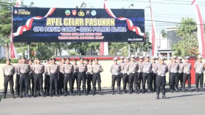 Polres Blora Gelar Pasukan Persiapan Operasi Patuh Candi 2024