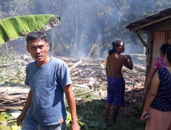Kembali Si Jago Merah Melalap Satu Rumah Milik Warga Desa Selo Kecamatan Tawangharjo