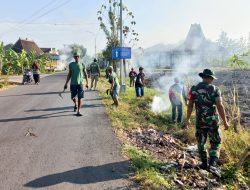 Peringati Hari Lingkungan Hidup Sedunia 2024, Babinsa Kodim Bojonegoro dan Masyarakat Karya Bakti Bersama