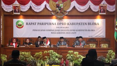 Ketua DPRD Blora Sementara, Mustopa : Sejak Saat Ini Memulai Menjalankan Amanat yang Diberikan Masyarakat