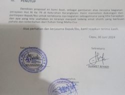 Abaikan Surat Edaran Sekda Blora, Panitia HUT Kemerdekaan RI ke-79 Kelurahan Karangboyo Tetap Lakukan Tarikan Lewat Proposal