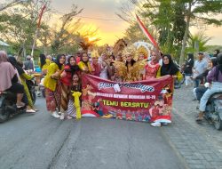 Peringati HUT ke-79 RI, Desa Krangkong Kepohbaru Gelar Pawai Budaya
