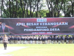 Ribuan Pendamping Desa dari 15 Daerah di Jatim Ikuti Apel Kebangsaan di Alun-alun Bojonegoro