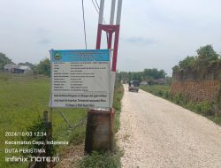 Sebulan Lebih, Proyek Peningkatan Jalan Rigid Beton Nglebok – Jambe Tak Terlihat Ada Progres