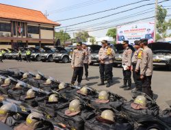 Pastikan Kesiapan Pilkada, Polda Jatim Lakukan Pengecekan Kendaraan dan Almatsus di Polres Bojonegoro