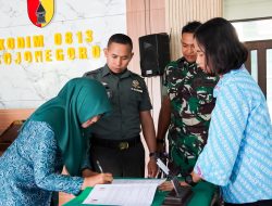 Kodim Bojonegoro Gelar MoU Dukung Program Makan Sehat Bergizi Bagi Ibu Hamil dan Balita