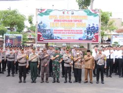 Kapolres Bojonegoro Pimpin Apel Gelar Pasukan Operasi Terpusat Lilin Semeru 2024