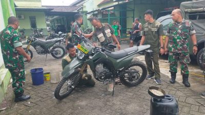 Kodim 0721/Blora Terima Pemeliharaan Kendaraan Dinas dari Tim Har Pati