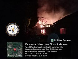 Diduga Akibat Lalai Mematikan Kompor, Dapur Milik Warga Desa Malo Ludes Terbakar