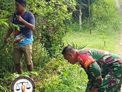 Sinergi, Jum’at Bersih di Makam Syeikh Zakaria Bersama Warga dan 3 Pilar Desa Tinawun