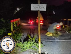 Jalur Pojokwatu – Ledok Rusak Parah, Warga Pasang Rambu dan Tanaman