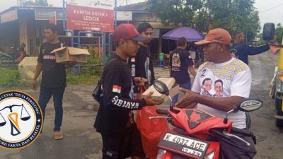 Jum’at Berkah, Ormas GRIB Jaya PAC Sambong Bagikan 100 Paket Nasi Kotak