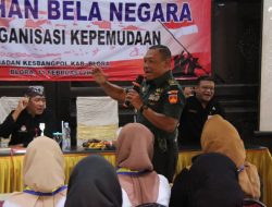 Kasdim 0721/Blora Sebagai Narasumber Bela Negara dan Cinta Tanah Air Bagi Organisasi Kepemudaan