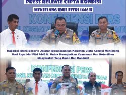 Press Release Cipta Kondisi Kamtibmas Menjelang Hari Raya Idul Fitri 1446 H Tahun 2025