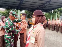 60 Pelajar Resmi Menjadi Anggota Saka Wira Kartika Kodim 0813 Bojonegoro