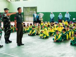 Kunjungi Markas Kodim Bojonegoro, Ratusan Anak PAUD ABA Percontohan Dikenalkan Kehidupan TNI
