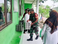 Babinsa Koramil Dander Bojonegoro Monitoring Pelaksanaan Program MBG di Wilayah Binaan
