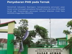 Antisipasi Penyebaran PMK pada Ternak, Pemkab Bojonegoro Perpanjang Penutupan Pasar Hewan